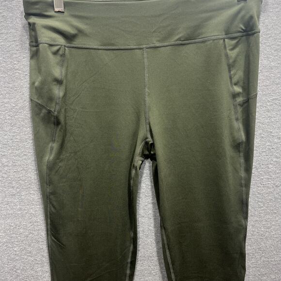 Sweaty Betty All Day Women Athletic Leggings 7/8 Length Stretch Green Size XL - Picture 5 of 14